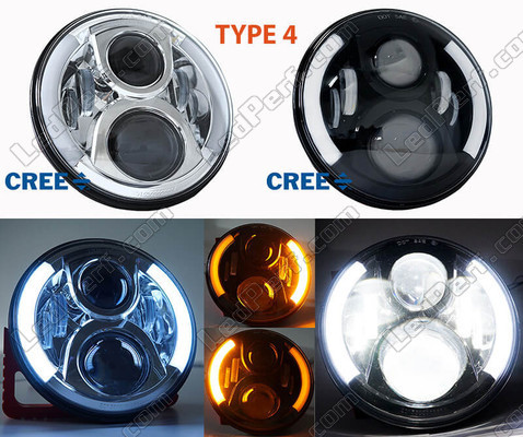 BMW Motorrad R 1100 R type 4 motorcycle LED headlight with daytime running lights and indicators