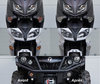 Front indicators LED for Can-Am Maverick 1000 before and after
