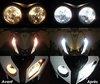 xenon white sidelight bulbs LED for Can-Am Outlander L Max 500 before and after