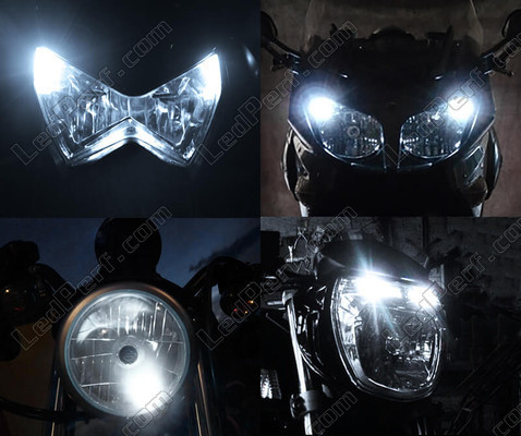xenon white sidelight bulbs LED for Honda CBF 500 Tuning
