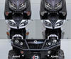 Front indicators LED for Kawasaki EN 500 Indiana before and after