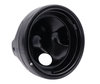 round satin black headlight for adaptation on a Full LED look on Moto-Guzzi Breva 750