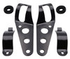 Set of Attachment brackets for black round Moto-Guzzi Breva 750 headlights