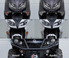 Front indicators LED for Yamaha X-Max 300 before and after