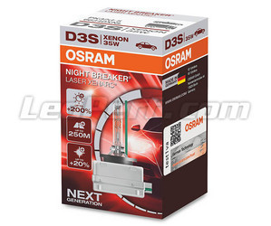 Osram D3S Xenarc Night Breaker Laser Osram Xenon Bulb + 200% - 66340XNL in its packaging