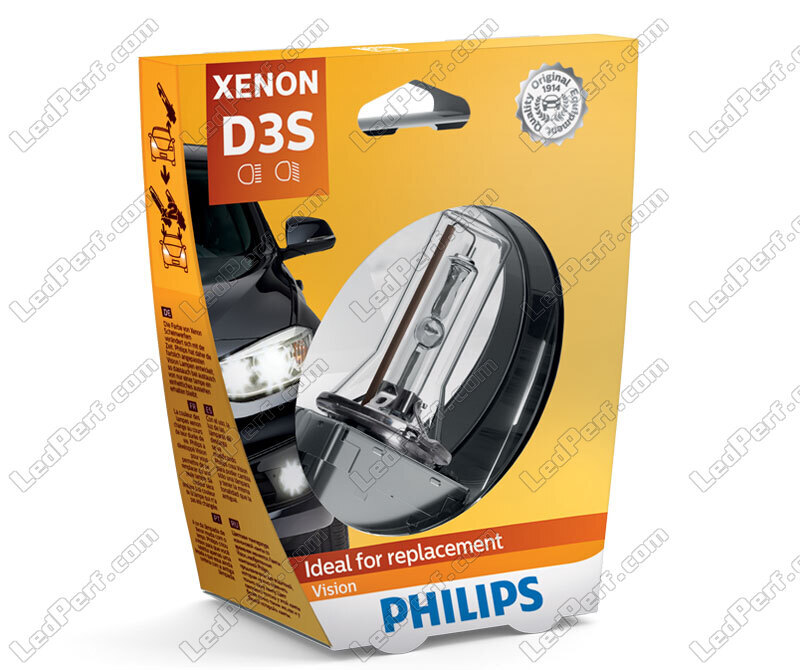 Philips Vision D3S Headlight Replacement Xenon Bulb 42403VIC1 Single