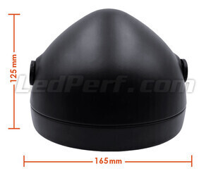 Satin black motorcycle round bucket headlight for 5.75 inch full LED optics