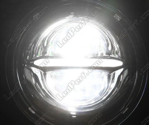 Black Full LED Motorcycle Optics for Round Headlight 5.75 Inch - Type 5