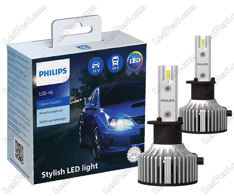 2x H1 LED bulbs - PHILIPS Ultinon Pro3021 6000K