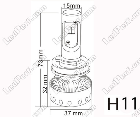 Mini High Power H11 LED Headlights Bulb