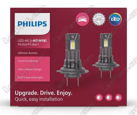 Philips Ultinon Access H18 LED Headlights Bulbs 12V - 11972U2500C2