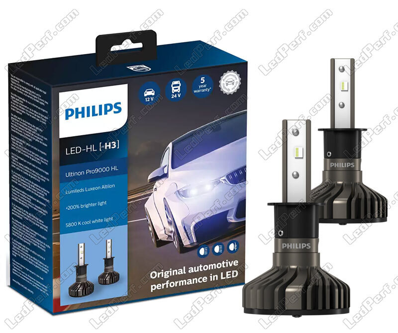 kit - H3 PHILIPS Ultinon Pro9000 5800K