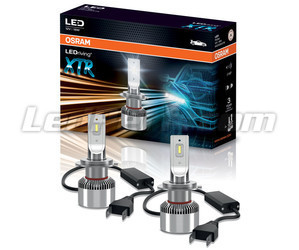 Packaging and 2 LED bulbs H7 Osram LEDriving® XTR 6000K - 64210DWXTR