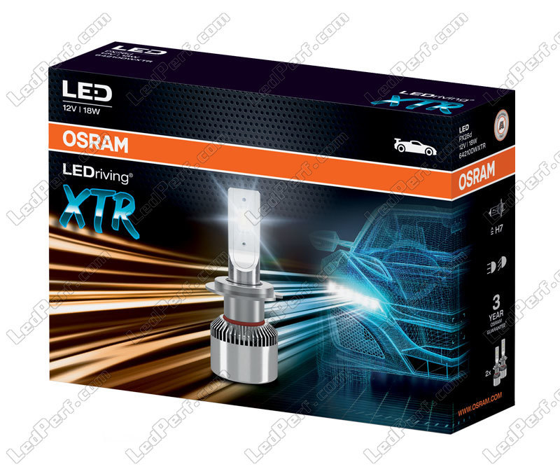 Pack of 2 H7 Osram LEDriving® XTR 6000K LED Headlights bulbs