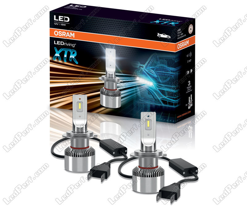 Pack of 2 H7 Osram LEDriving® XTR 6000K LED bulbs - 64210DWXTR