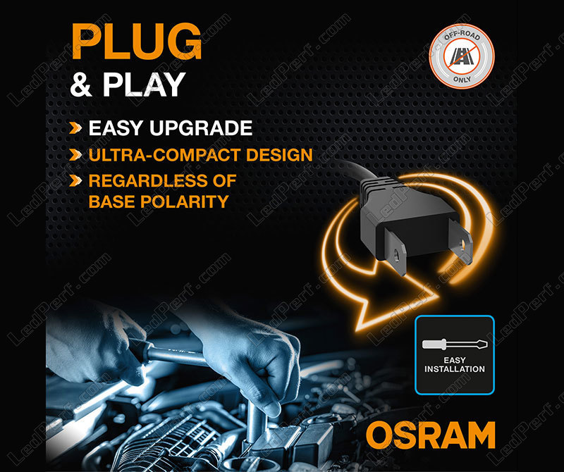 mave skade Kritisk Pack of 2 H7 Osram LEDriving® XTR 6000K LED bulbs - 64210DWXTR