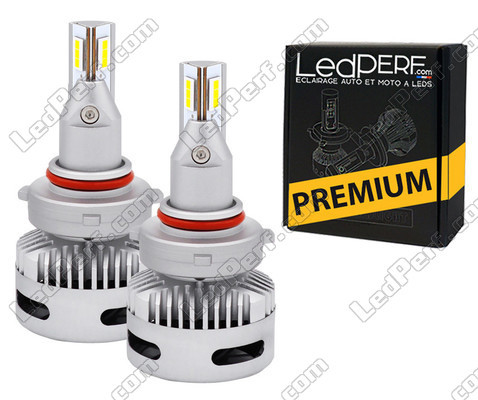 HB3 LED Headlights Bulbs for cars with lenticular headlights.