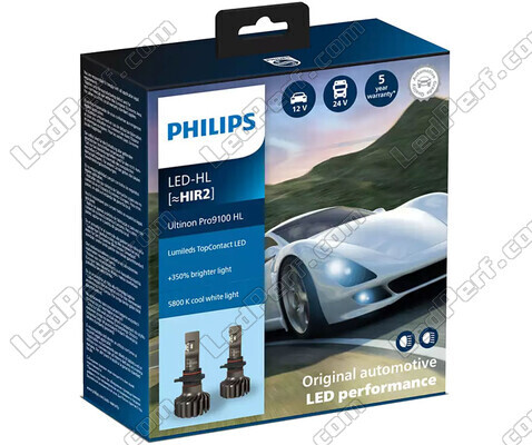 HIR2 LED Headlights Bulbs Kit PHILIPS Ultinon Pro9100 +350% 5800K - LUM11012U91X2