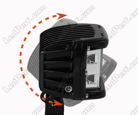 Additional LED Light Rectangular 40W CREE for 4WD - ATV - SSV Beam adjustment