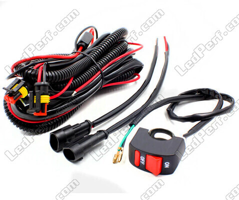 Power harness for motorcycle LED additional lights