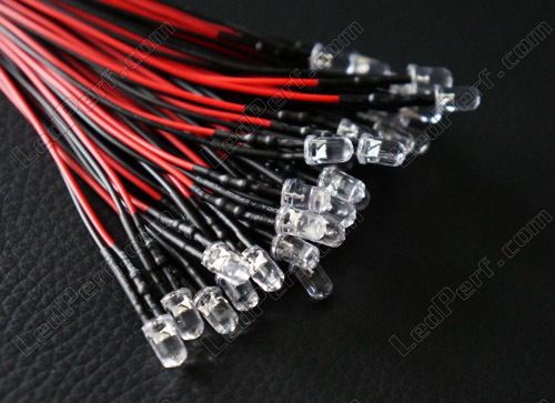 Wired LED - Red - 12V