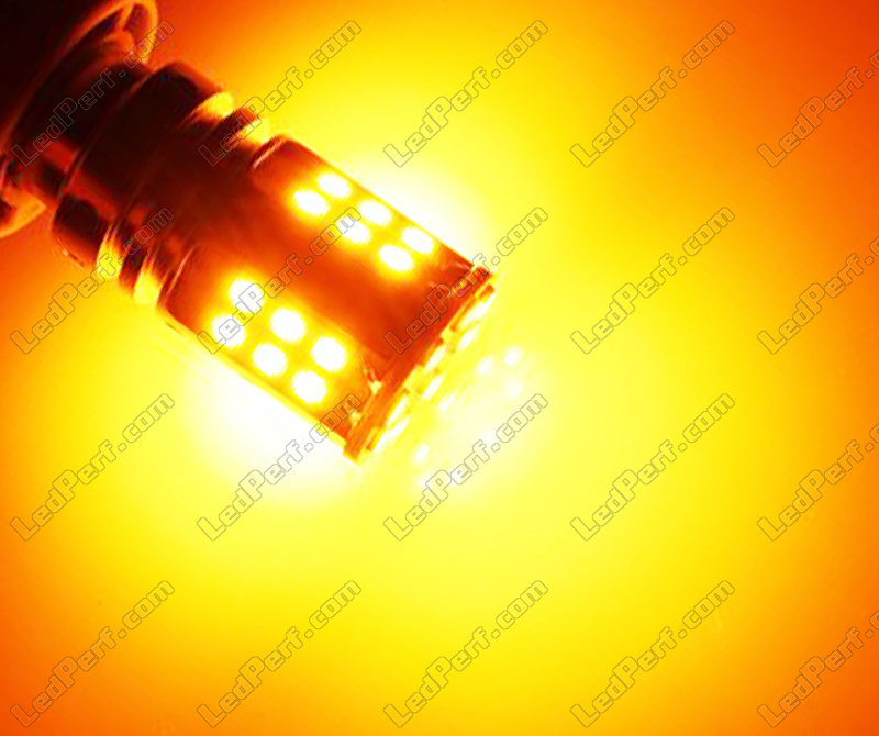 7507 - 12496 - PY21W Ultra Powerful LED Bulb for Turn Signals - Base BAU15S