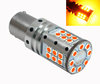 7507 - 12496 - PY21W LED bulb for indicators R5W LEDs 7507 - 12496 - PY21W P21 5W P21W LEDs Orange BAU15S BA15S Base