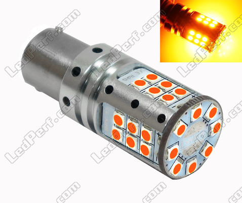 7507 - 12496 - PY21W LED bulb for indicators R5W LEDs 7507 - 12496 - PY21W P21 5W P21W LEDs Orange BAU15S BA15S Base