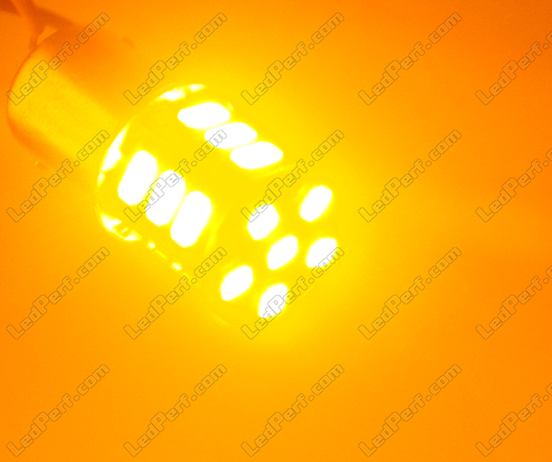 RY10W LED Bulb with 21 leds High power Oranges Socket BAU15S