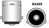 BAX9S 64132 - H6W Xtrem LED bulb xenon effect Orange/Yellow