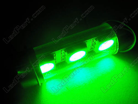 green 37mmCeiling Light festoon LED, Trunk, glovebox, licence plate  - 6418 - C5W