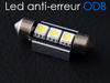 37mm LED bulb 6418 - C5W with no OBC error - Anti-OBC error White