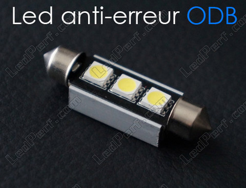 42mm 578 - 6411 - C10W LED bulb with no OBC error - Anti-OBC error White