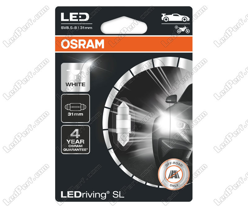 OSRAM LED Driving Warm White Festoon 31mm (6438 m) 4000K (M1)