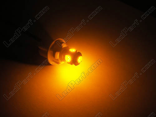 168NA - 194NA - 2827 - T10 Xtrem HP LED bulb - Orange/Yellow (WY5W)