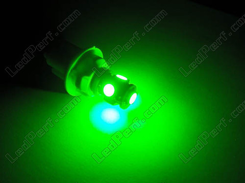 168 - 194 - T10 W5W Xtrem green LED bulb