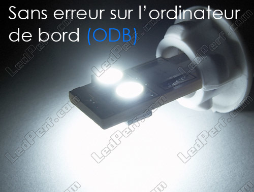 168 - 194 - T10 Quad LED - White - anti-onboard-computer error OBC - W5W