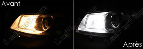 xenon white W5W 168 - 194 - T10 LED sidelight bulbs - Renault Megane 2