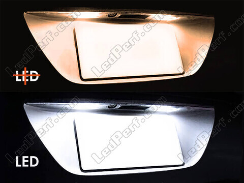 license plate LED for Ford GT before and after