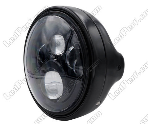 Example of headlight and black LED optic for Ducati Monster 400