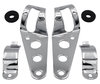 Set of Attachment brackets for chrome round Ducati Monster 695 headlights