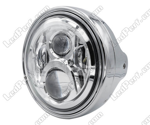 Example of headlight and chrome LED optic for Ducati Monster 900