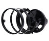 Black round headlight for 7 inch full LED optics of Honda Hornet 900, parts assembly