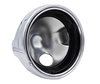 round chrome headlight for adaptation to a Full LED look on Moto-Guzzi Breva 1100 / 1200
