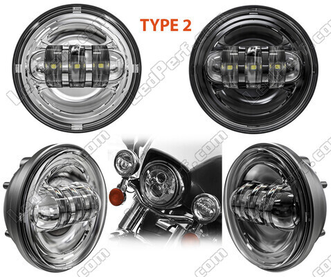 LED Optics for Additional Driving Lights of Harley-Davidson Electra Glide 1450