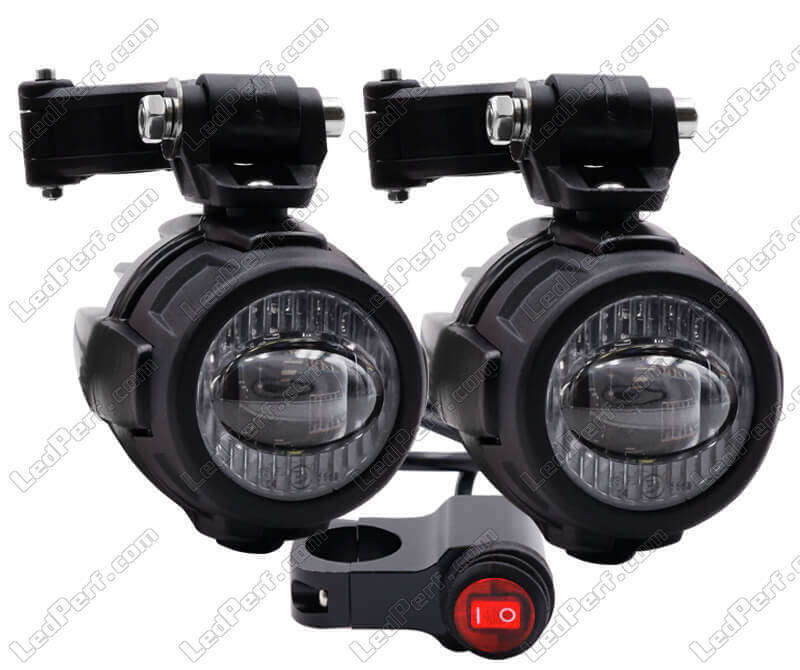 Long-range LED headlamps + fog light for Indian Motorcycle Scout bobber  1133 (2018 - 2023)