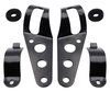 Set of Attachment brackets for black round Kawasaki W650 headlights