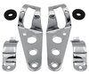 Set of Attachment brackets for chrome round Kawasaki W650 headlights
