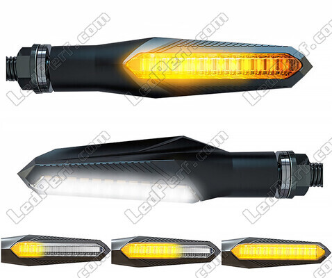 2-in-1 dynamic LED turn signals with integrated Daytime Running Light for Triumph Tiger Sport 1050