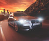 White lighting of a car fitted with 9005 (HB3) Osram Night Breaker Laser bulbs + 150%